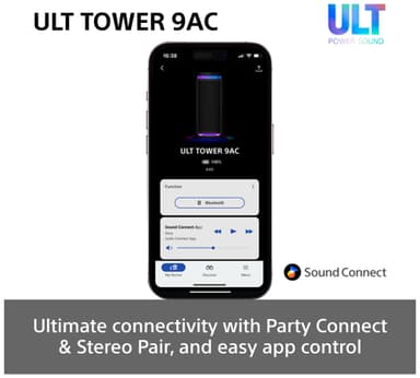 Sony ULT Tower 9AC bilekaiutin (musta)