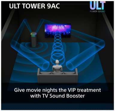 Sony ULT Tower 9AC bilekaiutin (musta)