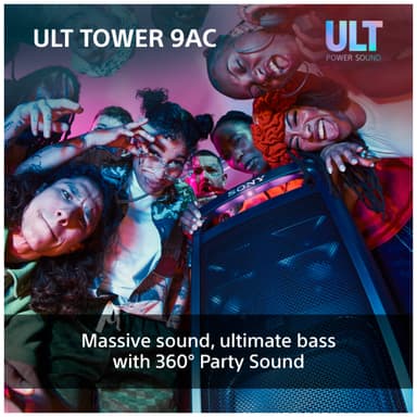 Sony ULT Tower 9AC bilekaiutin (musta)