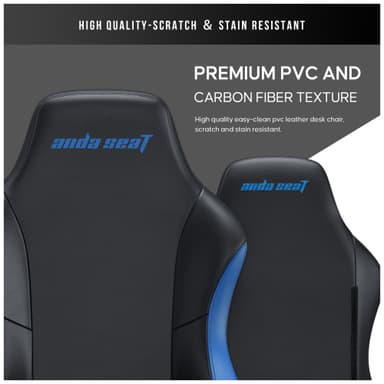 AndaSeat Luna pelituoli (musta/sininen)