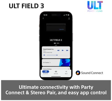 Sony ULT Field 3 kannettava kaiutin (musta)