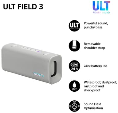 Sony ULT Field 3 kannettava kaiutin (valkoinen)