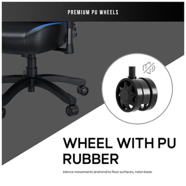 AndaSeat Luna pelituoli (musta/sininen)