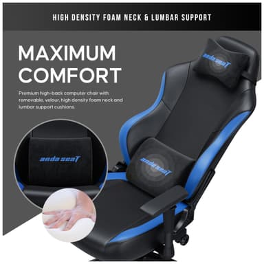 AndaSeat Luna pelituoli (musta/sininen)
