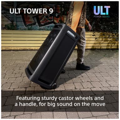 Sony ULT Tower 9 kannettava bilekaiutin (musta)