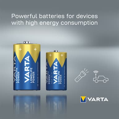 Varta Longlife Power D paristot (2 kpl)