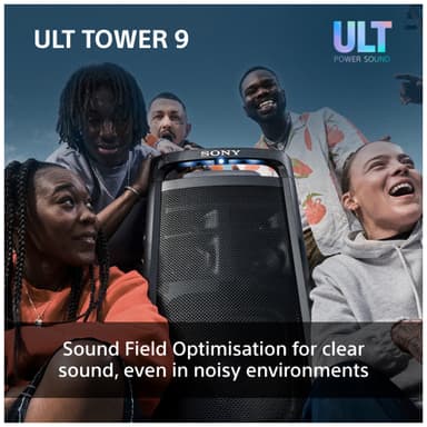 Sony ULT Tower 9 kannettava bilekaiutin (musta)