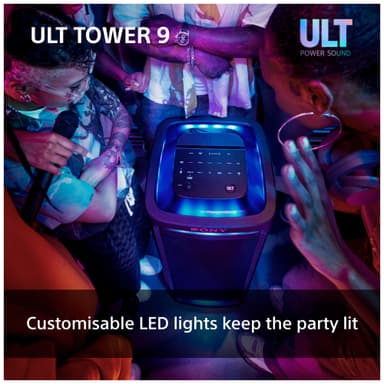 Sony ULT Tower 9 kannettava bilekaiutin (musta)