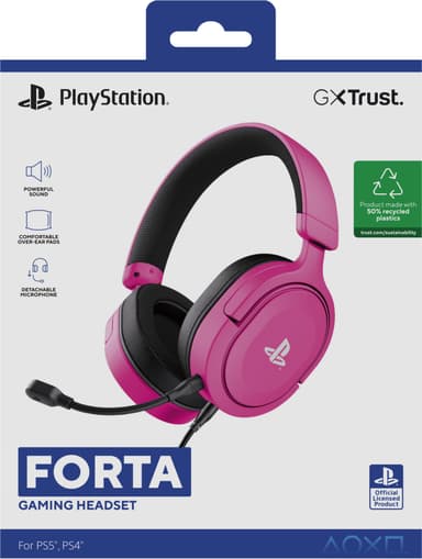 Trust Forta GX498 pelikuulokkeet (pinkki)