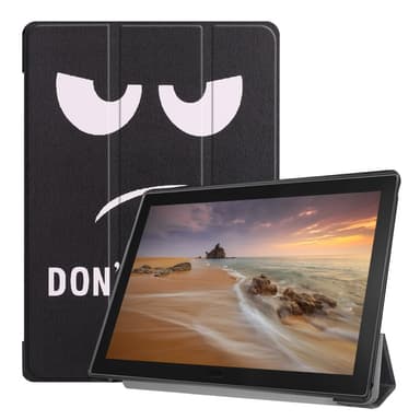 Kuviotulostus Kolminkertainen jalustan kansi Lenovo Tab E10 - Älä kosketa minua