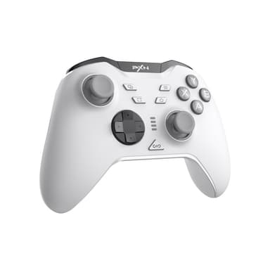 Langaton Bluetooth-peliohjain vastaanottimella Yhteensopiva Steam PC Android iOS Nintendo Switchin kanssa - valkoinen