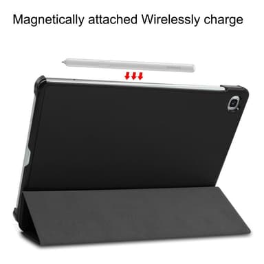 Kolminkertainen telinekotelo Samsung Galaxy Tab S6 Lite - Musta