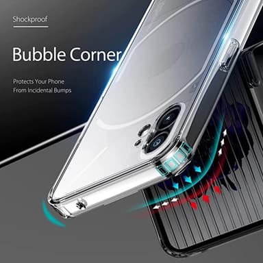 For Nothing -puhelin (1) 5G TPU+PC Anti-Drop -puhelinkotelo Iskunkestävä kristallinkirkas suojakansi