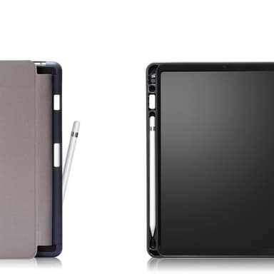 Kolminkertainen jalustallinen tablettikotelo Apple iPad 10.2 2019/2020 /2021 - Musta