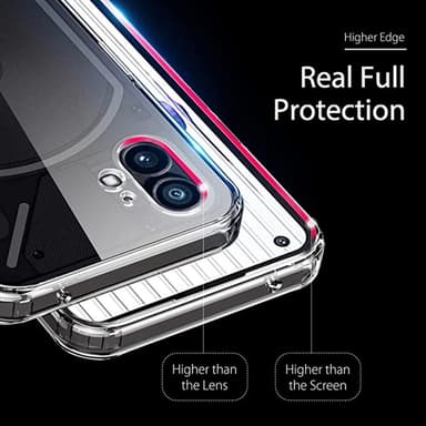 For Nothing -puhelin (1) 5G TPU+PC Anti-Drop -puhelinkotelo Iskunkestävä kristallinkirkas suojakansi