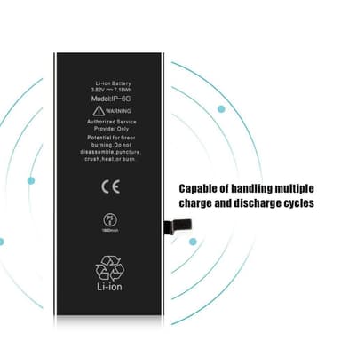 Apple iPhone 6 IPARTSEXPERT 1880mAh akku FCC/CE/Rosh-sertifioitu