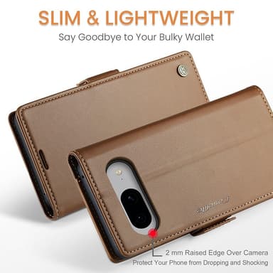 CASEME Retro Lompakkokotelo Pixel 8