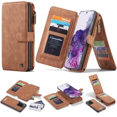 Samsung Galaxy S20 Ultra CASEME 2-in-1 Irrotettava - Ruskea