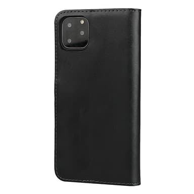 iPhone 11 Split Nahkainen Lompakkoteline - Musta