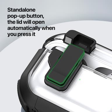 AirPods 4 -kotelolle DUX DUCIS PC+TPU Bluetooth-kotelo / kuori koukulla
