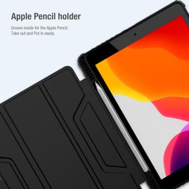 NILLKIN Apple iPad 10.2 2019/2020/2021 iskunkestävä puskurikotelo - musta