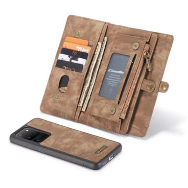 Samsung Galaxy S20 Ultra CASEME Irrotettava 2-in-1 kotelo - Ruskea