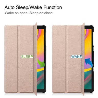 Kolminkertainen telinekotelo Samsung Galaxy Tab A 10.1 (2019) - Kulta