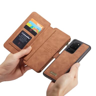 Samsung Galaxy S20 Ultra CASEME 2-in-1 Irrotettava - Ruskea