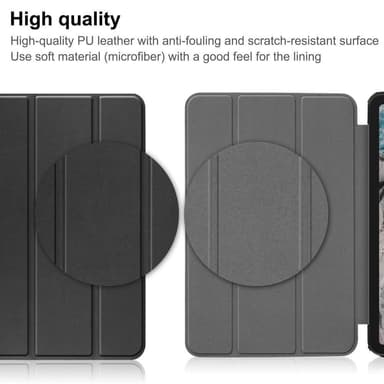 Tablettiteline Slim Fit Suojakuori Nokia T20:lle - Musta
