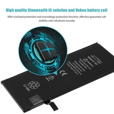 Apple iPhone 6 IPARTSEXPERT 1880mAh akku FCC/CE/Rosh-sertifioitu