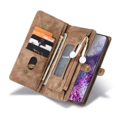 Samsung Galaxy S20 Ultra CASEME Irrotettava 2-in-1 kotelo - Ruskea