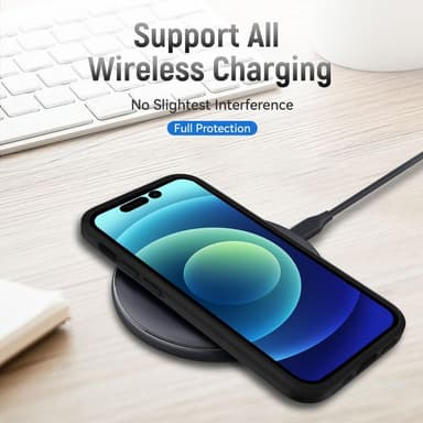 iPhone 14 Pro Max iskunkestävä TPU+PC Kickstand Puhelinkotelo Autoon kiinnitettävä metallilevy - musta
