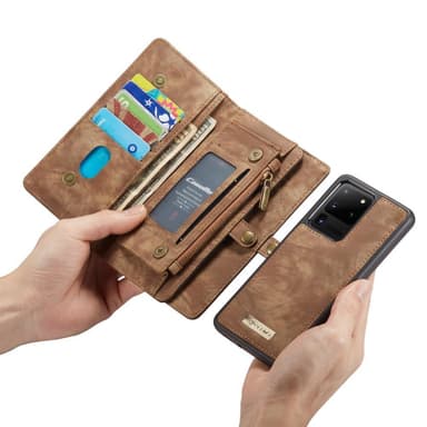 Samsung Galaxy S20 Ultra CASEME Irrotettava 2-in-1 kotelo - Ruskea