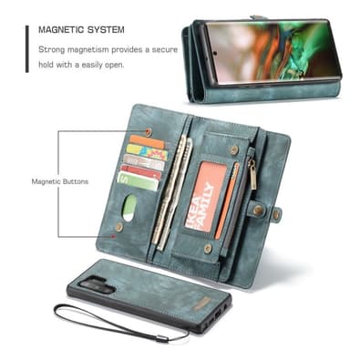 Samsung Galaxy Note 10 Plus CASEME Irrotettava 2-in-1 kotelo - Sininen