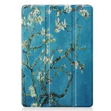 Apple iPad 10.2 (2019) Pattern PU kolminkertainen jalusta tablettikotelo - Kukka