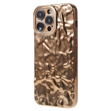iPhone 15 Pro Max TPU Kuori Elektroplating Rypistynyt Epätasainen Puhelimen Suojakotelo