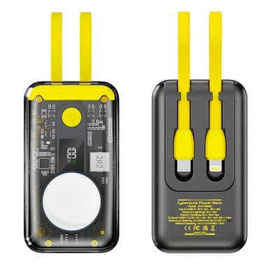 4-in-1 CyberPunk 10000mAh varavirtalähde 22,5 W: n nopea lataus