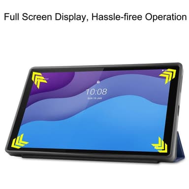 Kolminkertainen telinekotelo Lenovo Tab M10 HD Gen 2 TB-X306F - Tummansininen