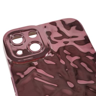 iPhone 15 Plus TPU Kuori Elektroplating Rypistynyt Epätasainen Puhelimen Suojakotelo
