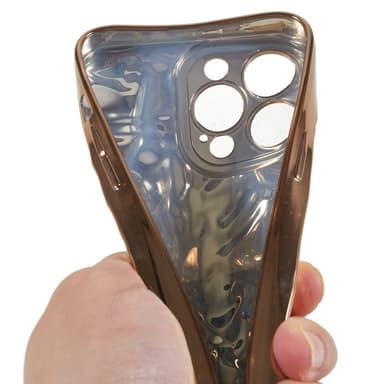 iPhone 15 Pro Max TPU Kuori Elektroplating Rypistynyt Epätasainen Puhelimen Suojakotelo