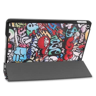 Apple iPad 10.2 Kolmintaitettava teline -tablettikotelo - Graffitikuvio