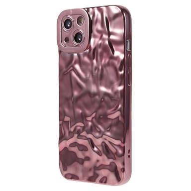 iPhone 15 Plus TPU Kuori Elektroplating Rypistynyt Epätasainen Puhelimen Suojakotelo