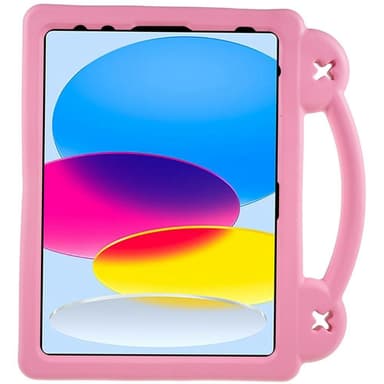 Apple iPad 10.9 2022 Gen 10 iskunkestävä EVA-vaahtomuovijalustan kuori - vaaleanpunainen