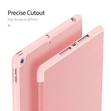 DUX DUCIS Domo Apple iPad 10.2 2021/2020/2019 Kolminkertainen jalusta ruusukulta