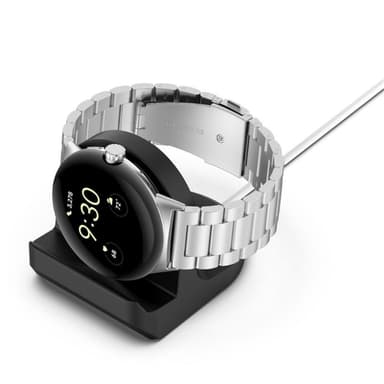 Google Pixel Watch -laturitelineelle Pöytätietokoneen älykellon silikonilataustelineen pohja