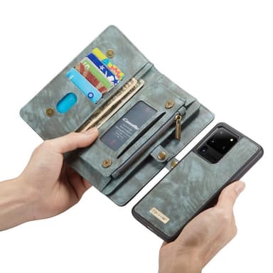 Samsung Galaxy S20 Ultra CASEME Irrotettava 2-in-1 kotelo - Sininen