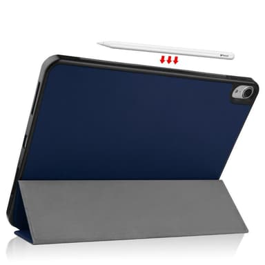 Apple iPad Air (2020) (2022) Kolminkertainen jalusta tablettikotelo - tummansininen