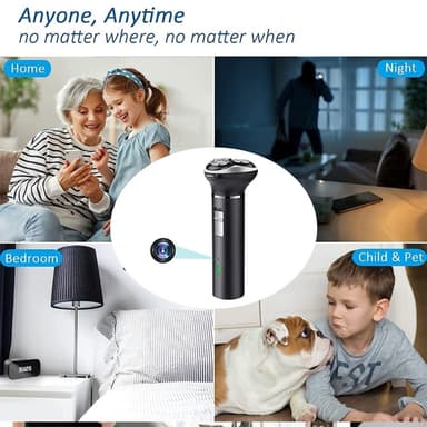 Parranajokoneen sisäänrakennettu HD 1080P Wi-Fi-liiketunnistuskamera 64 Gt:n muistikortilla