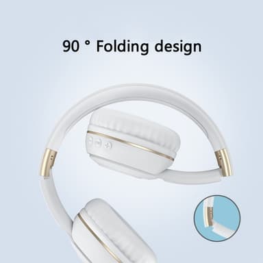 Bluetooth 5.0 langattomat kuulokkeet Over-Ear taitettavat urheilukuulokkeet – Musta