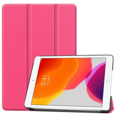 Apple iPad 10.2 2021/2020/2019 Kolmintaitettava Teline Tabletin Suojakotelo -Ruusu